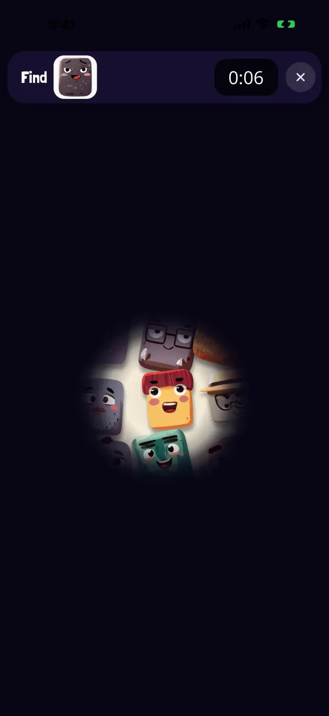 Screenshot of Lights Out: Oopsies are hiding in the dark.