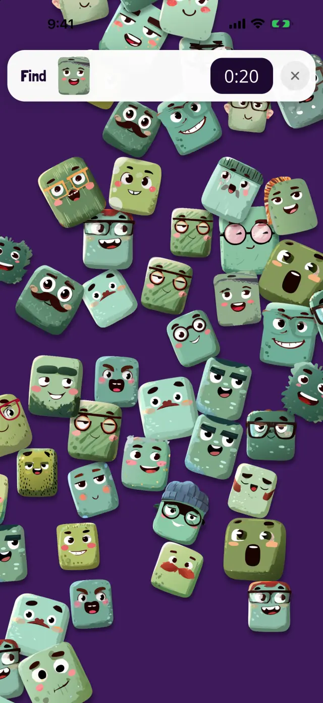 Screenshot of Odd Ones: Spot the one that doesn't belong.