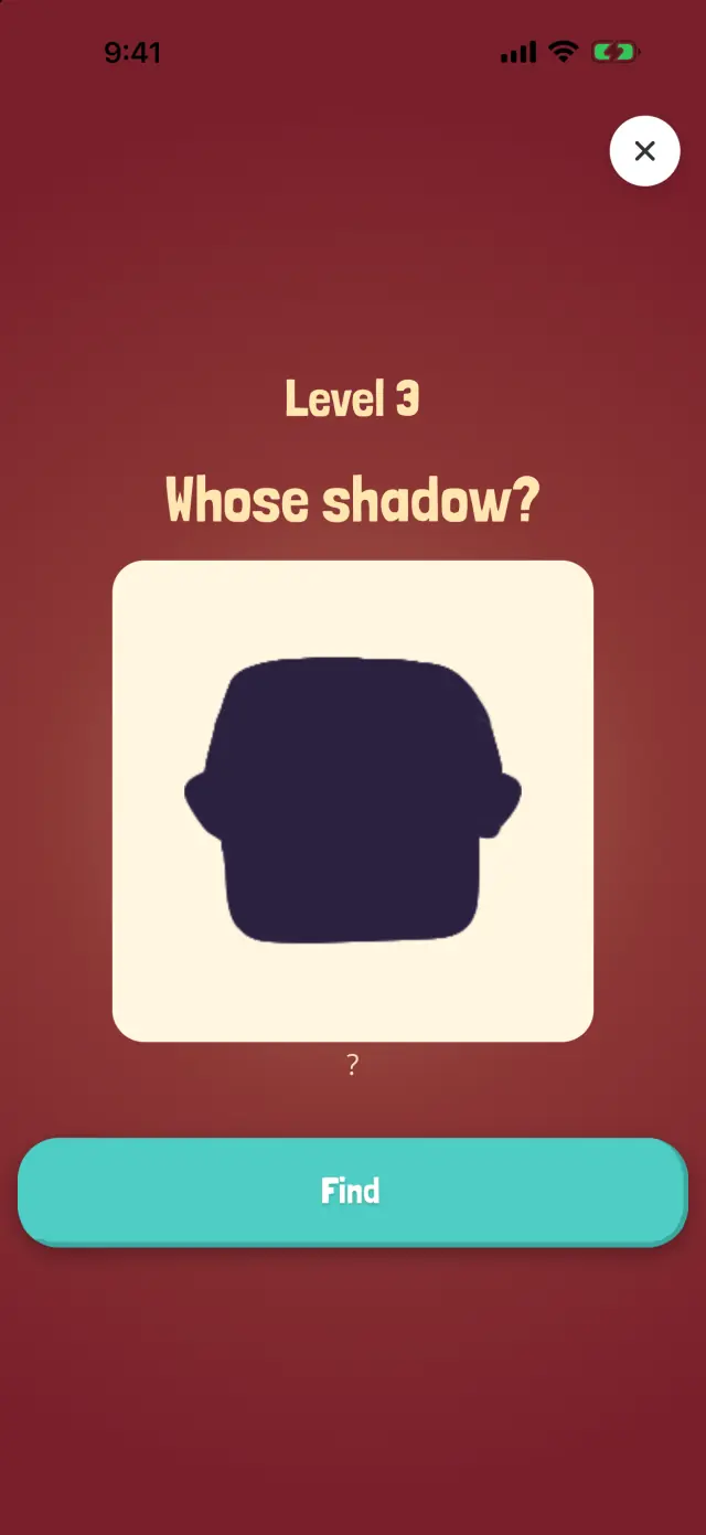 Screenshot of Shadow Show: Which Oopsie casts this shadow?